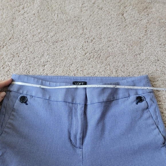 Loft Mraisa Trouser Ginghma Blue 6 - Picture 5 of 13